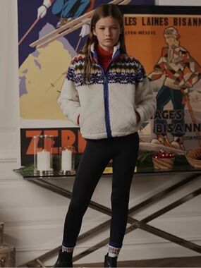 Polo Ralph Lauren Girl’s Fair Isle Fleece Jacket Size 12-14
